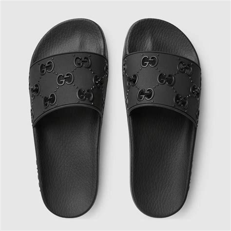 white womens gucci slides|Gucci slides black worn.